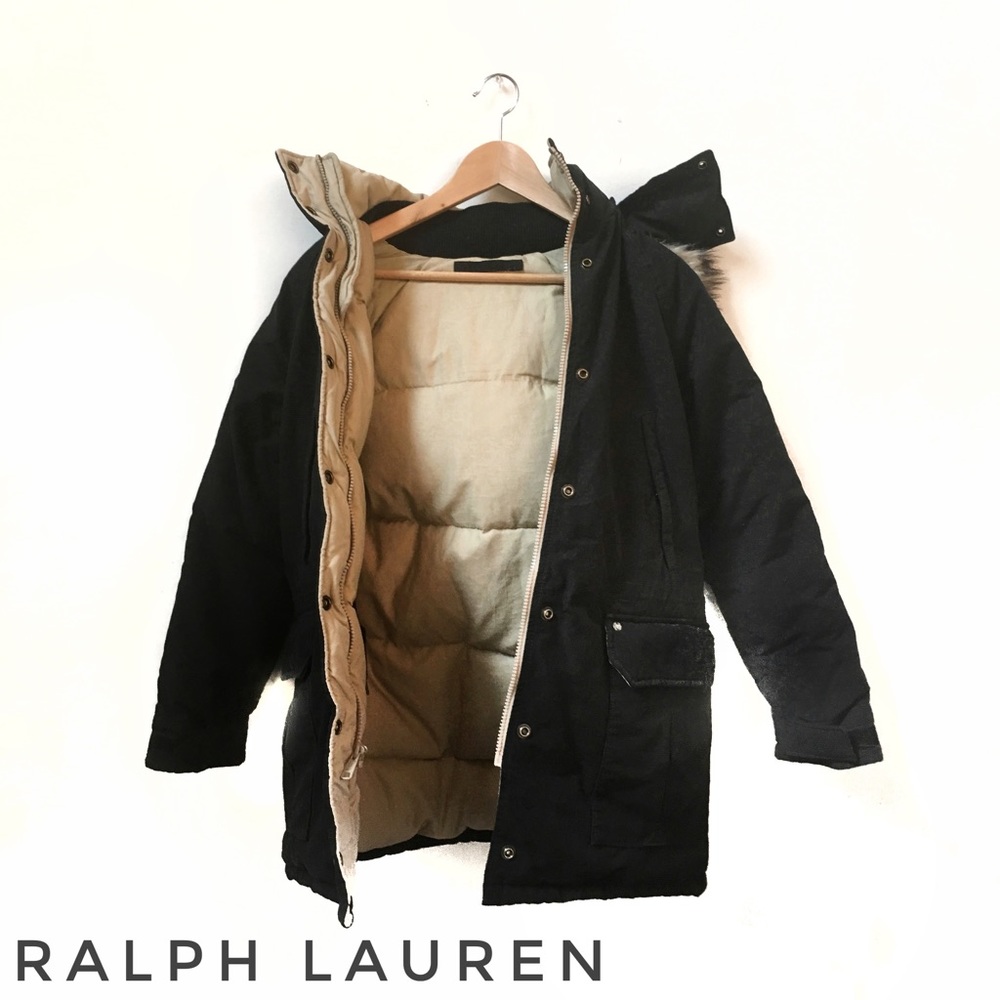 Faux Fur Trim Puffer Coat Ralph Lauren